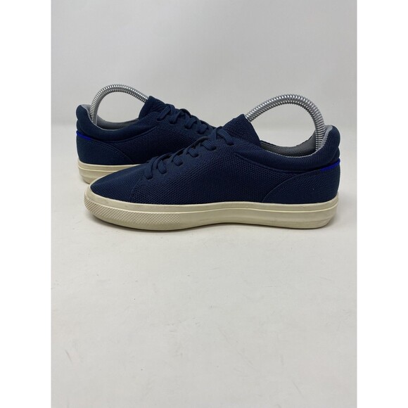 Rothy's Shoes Mens Size 6 Womens 7.5 Blue Lace Up Knit Low Top Casual Sneakers - Picture 9 of 12